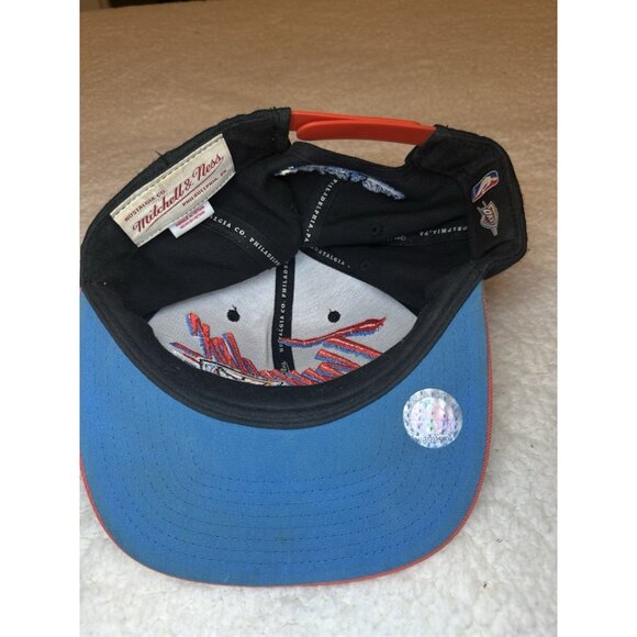 OKC Oklahoma City Thunder Mitchell & Ness NBA Snapback Cap Hat - Picture 3 of 5